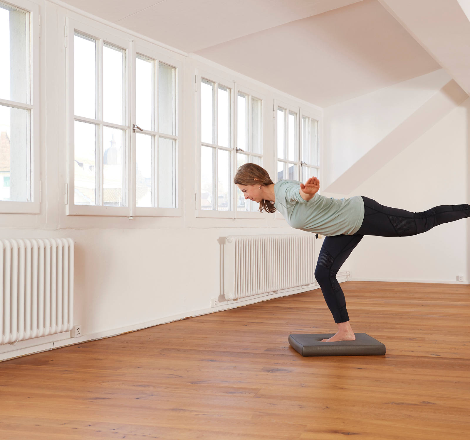 Allenamento con il Balance-pad: arabesque, livello 2