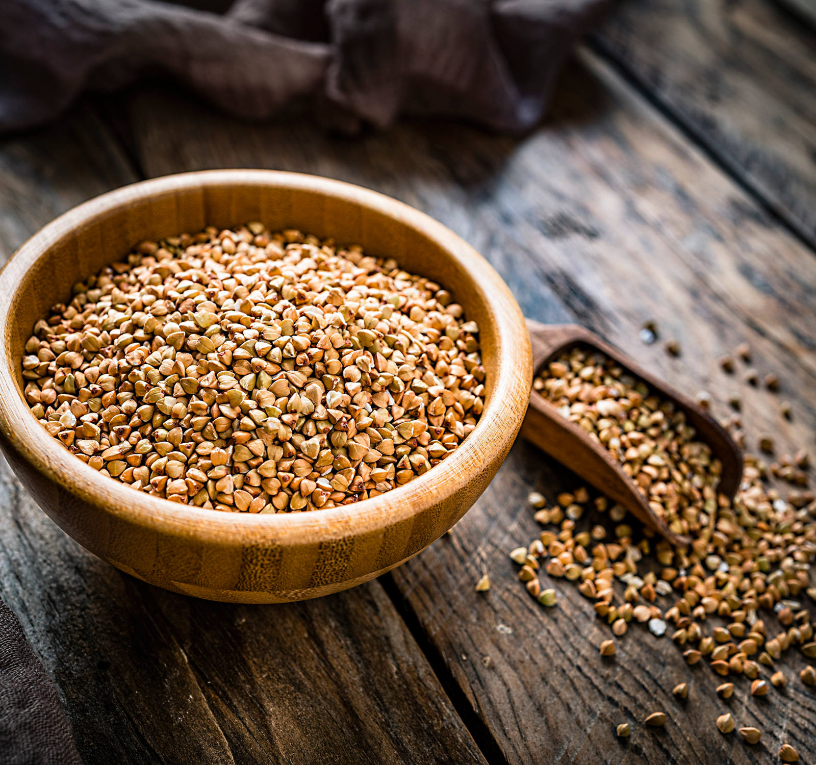 Buckwheat in a bowl.