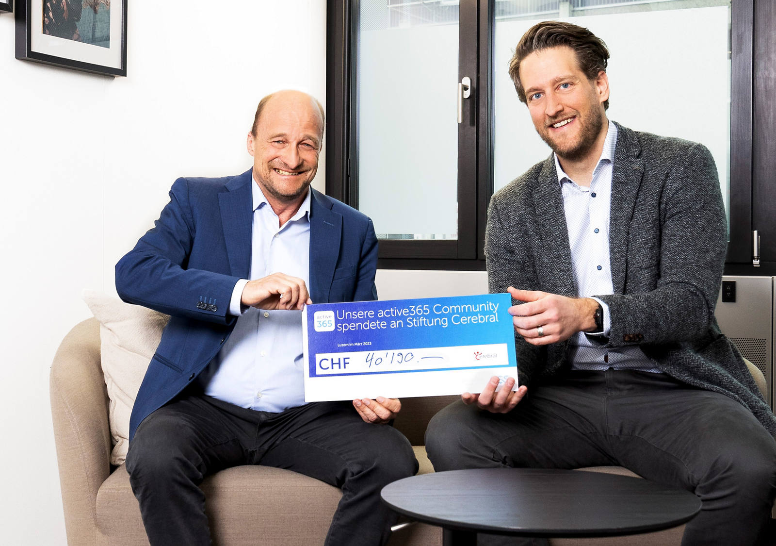 La community del programma bonus CSS ha donato 40’190 franchi alla Fondazione Cerebral