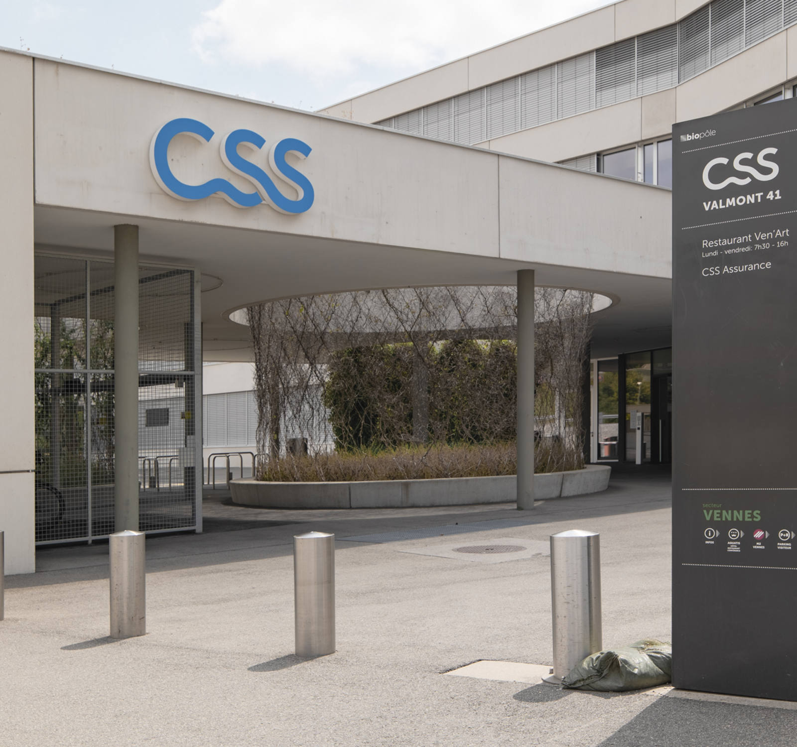 Centre CSS Romandie à Vennes (vue de l'extérieur)