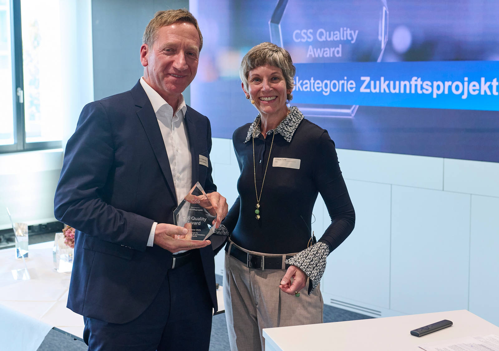CSS Quality Award 2025: Zentrum für Rehabilitation und Sportmedizin, Inselspital, Universitätsspital Bern