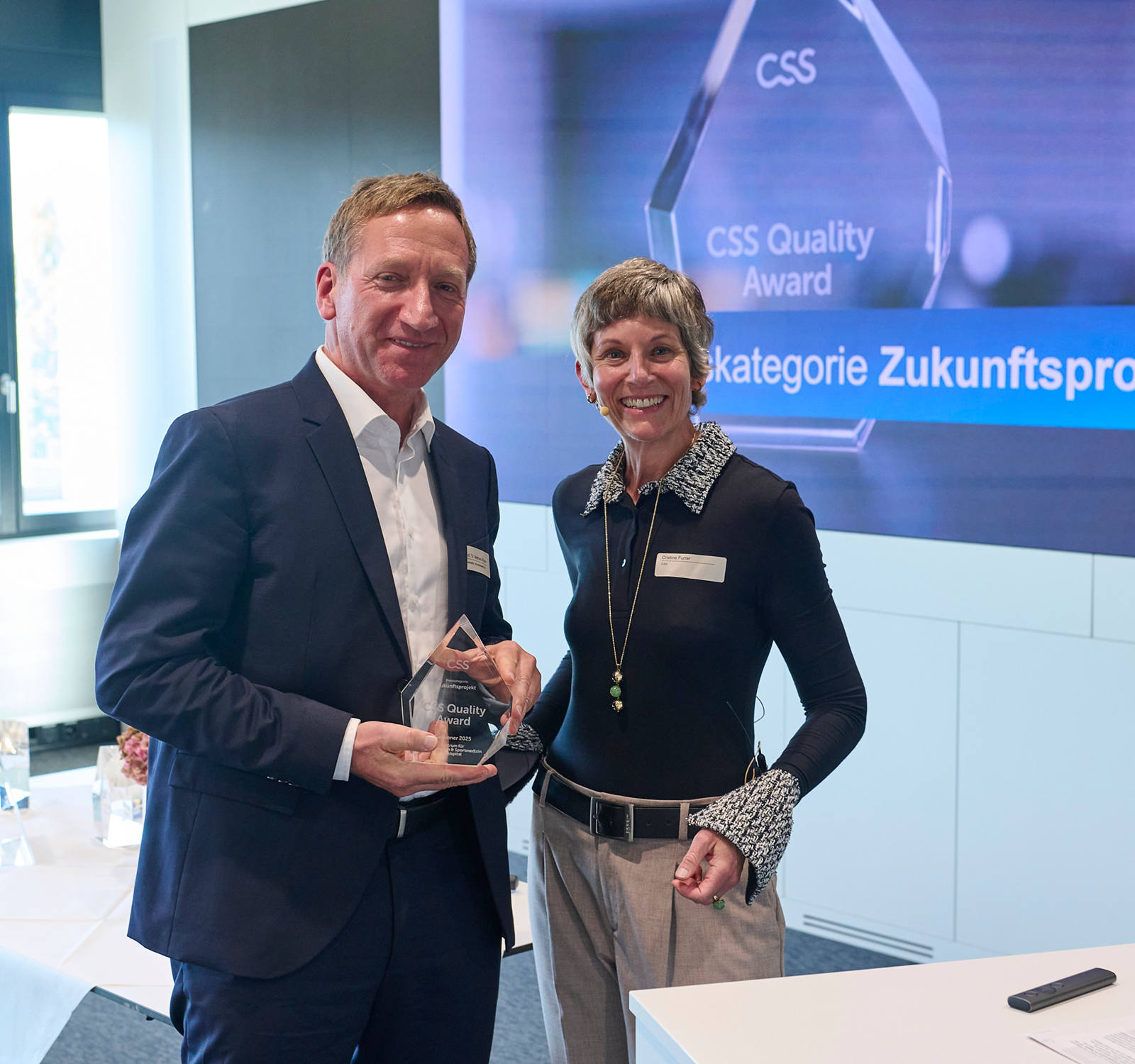 CSS Quality Award 2025: Zentrum für Rehabilitation und Sportmedizin, Inselspital, Universitätsspital Bern