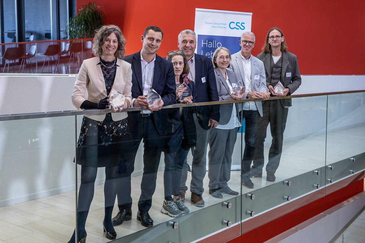 Gagnants 2022 (première à gauche: suppléant pour clinique Im Hof)