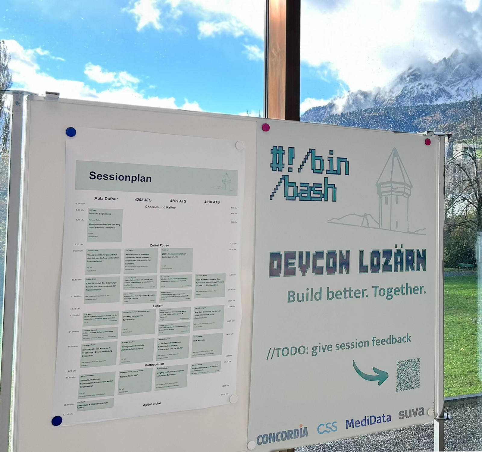 DevCon session schedule Lozärn 2025