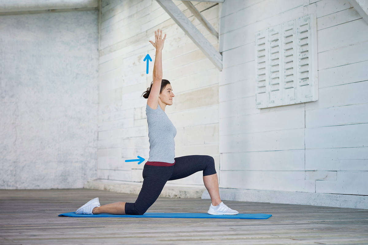 Gymnastique des fascias pour le dos: fentes