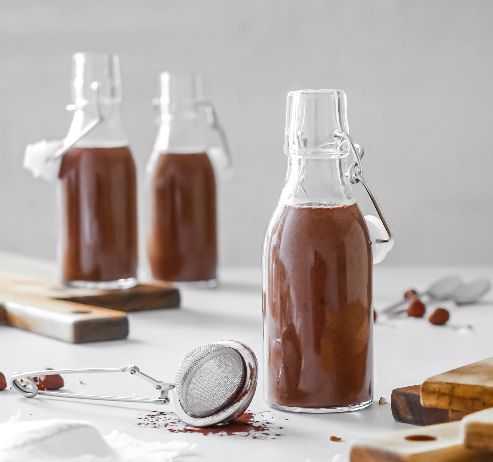 Frühstücksrezept: Schoko-Kaffee Smoothie mit Haselnuss