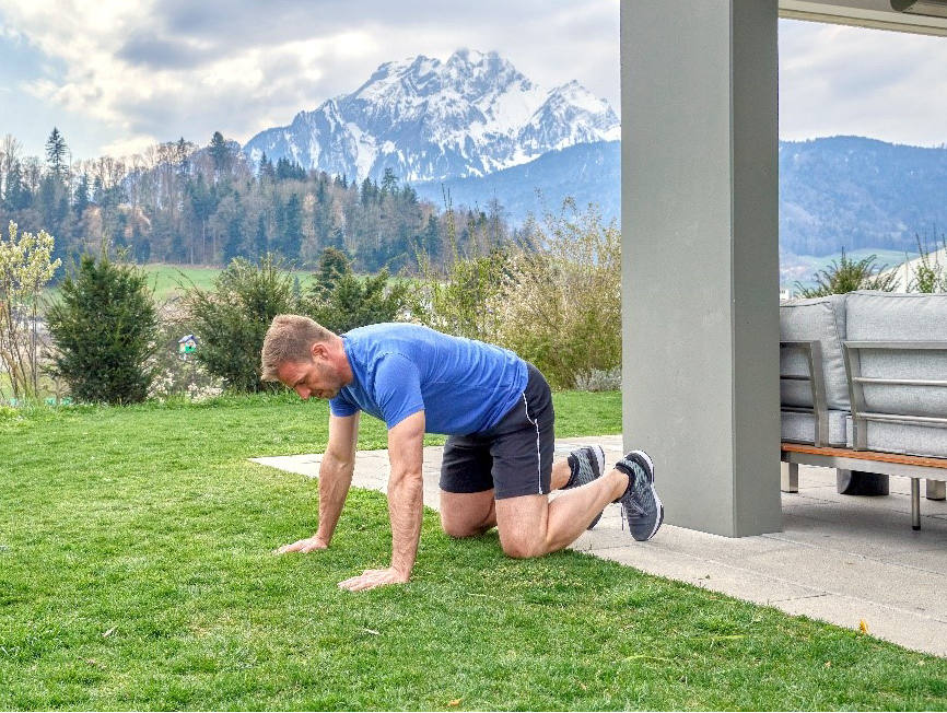 Handstand lernen: Ausgangsposition