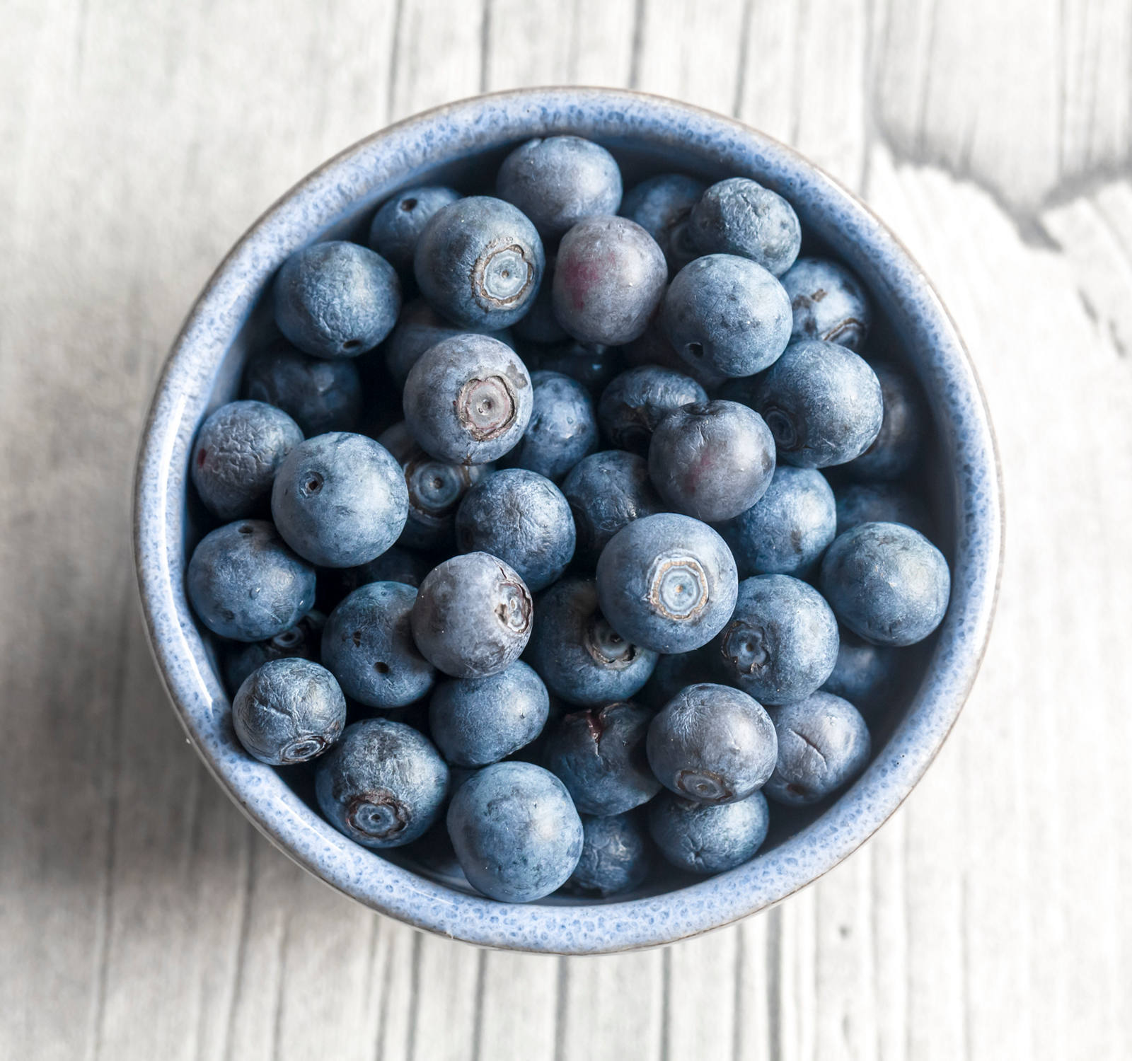 Blueberries in a bowl.