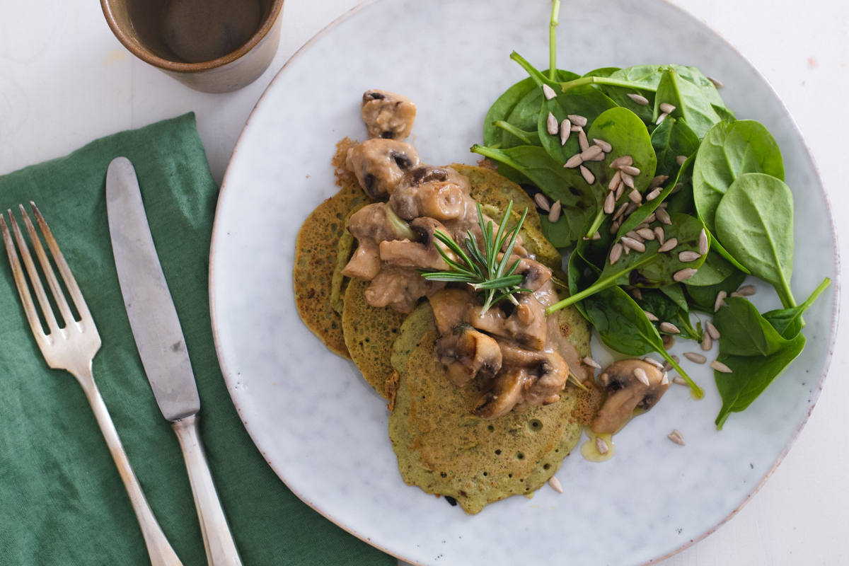 Herzhafte Buchweizen Pancakes