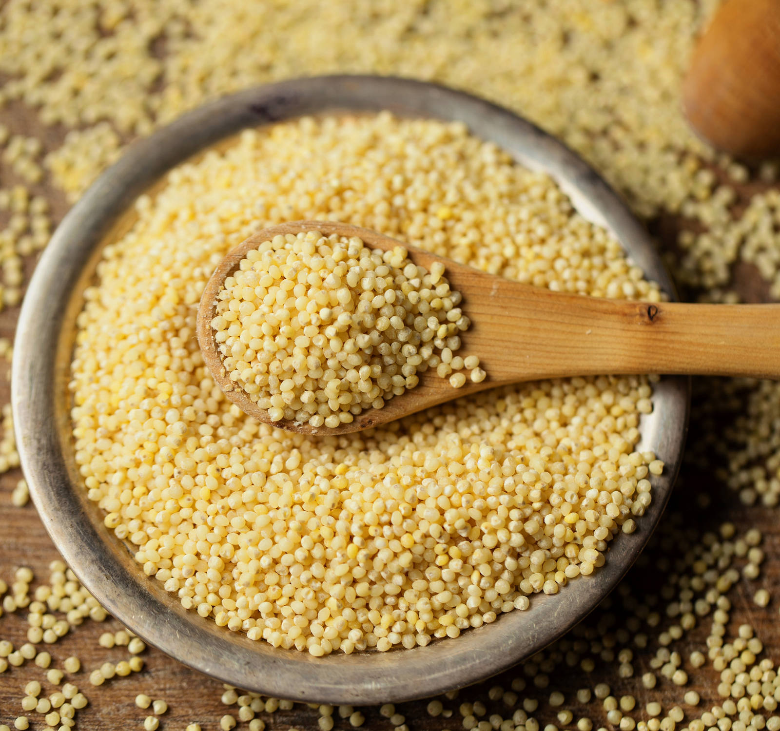 Millet in a bowl.