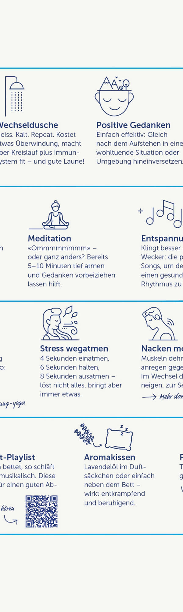 Auszug aus Infografik Entspannung
