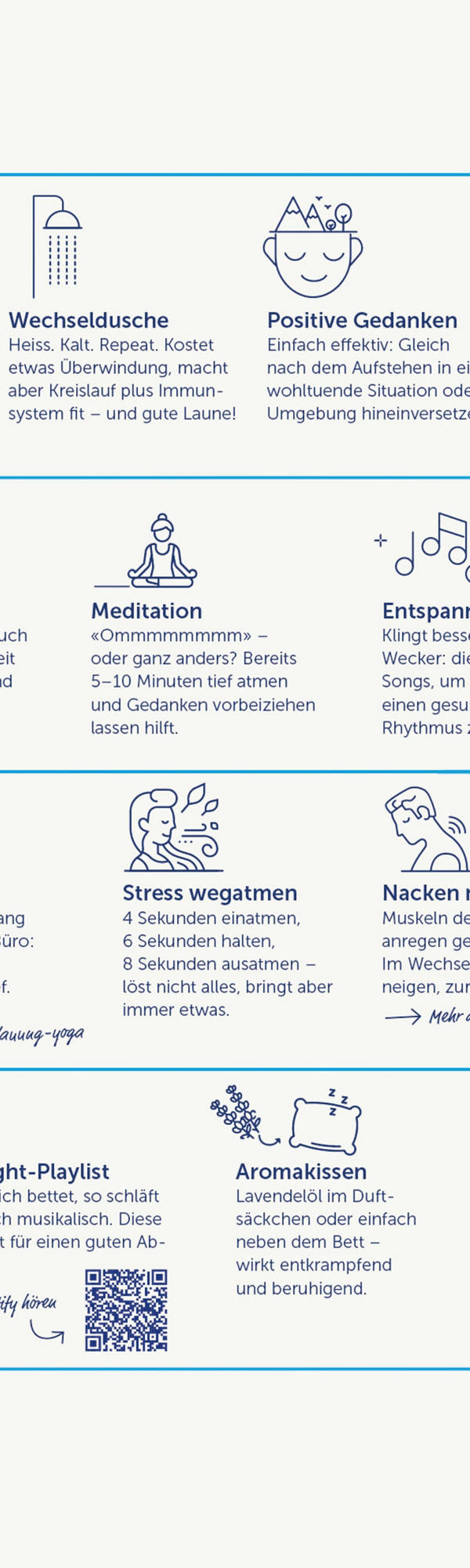Auszug aus Infografik Entspannung