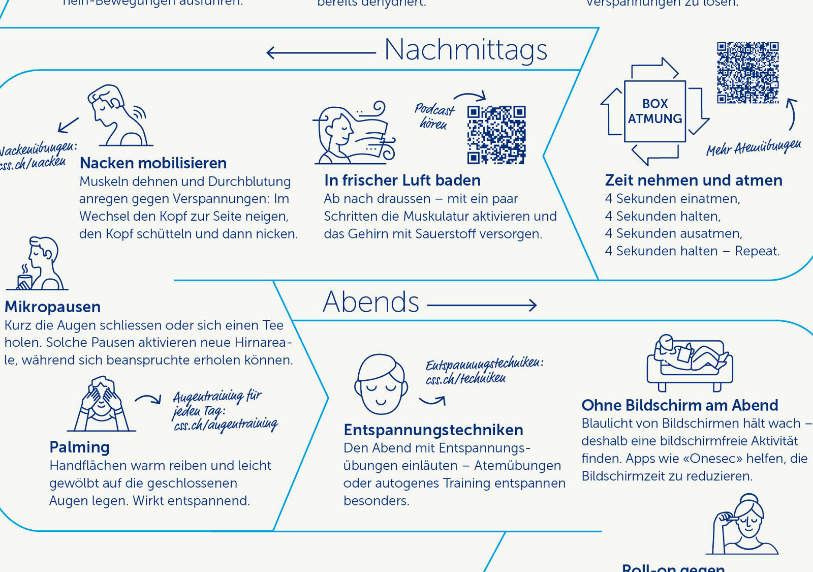Auszug aus Infografik Kopf und Nacken