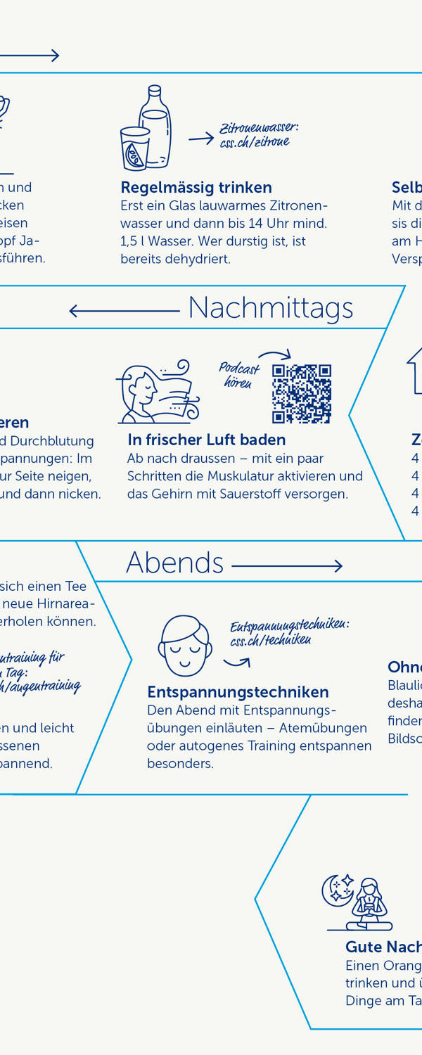 Auszug aus Infografik Kopf und Nacken