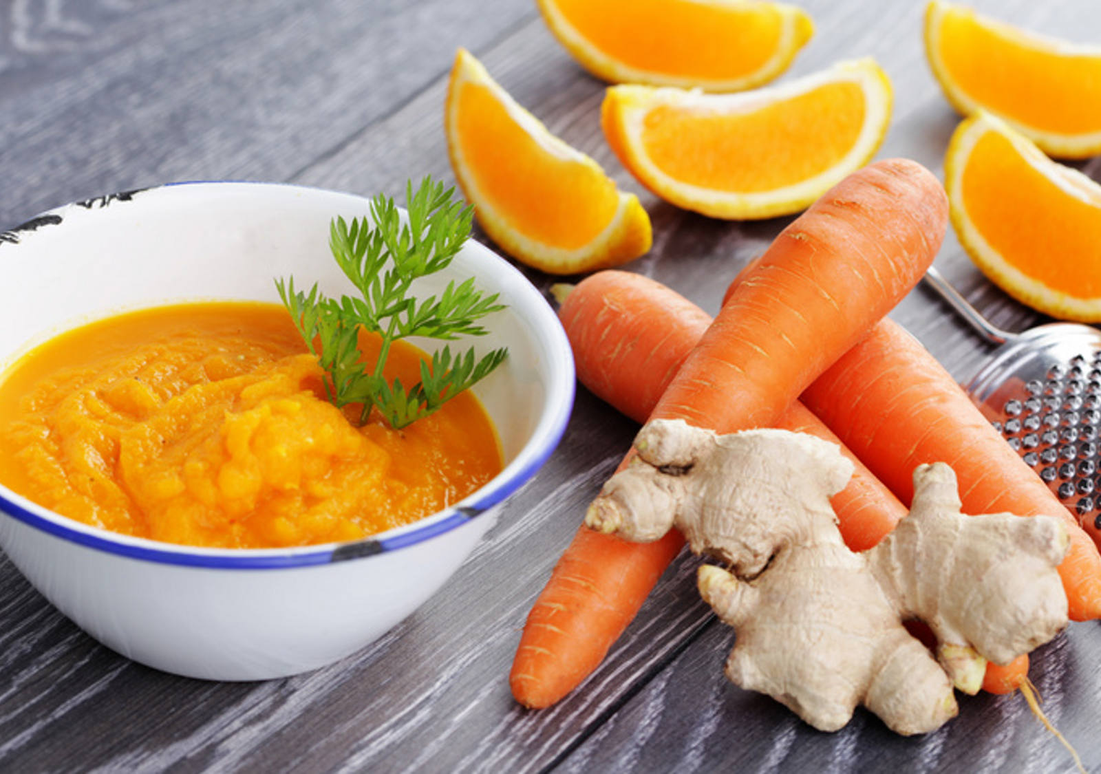 Soupe aux carottes et au gingembre