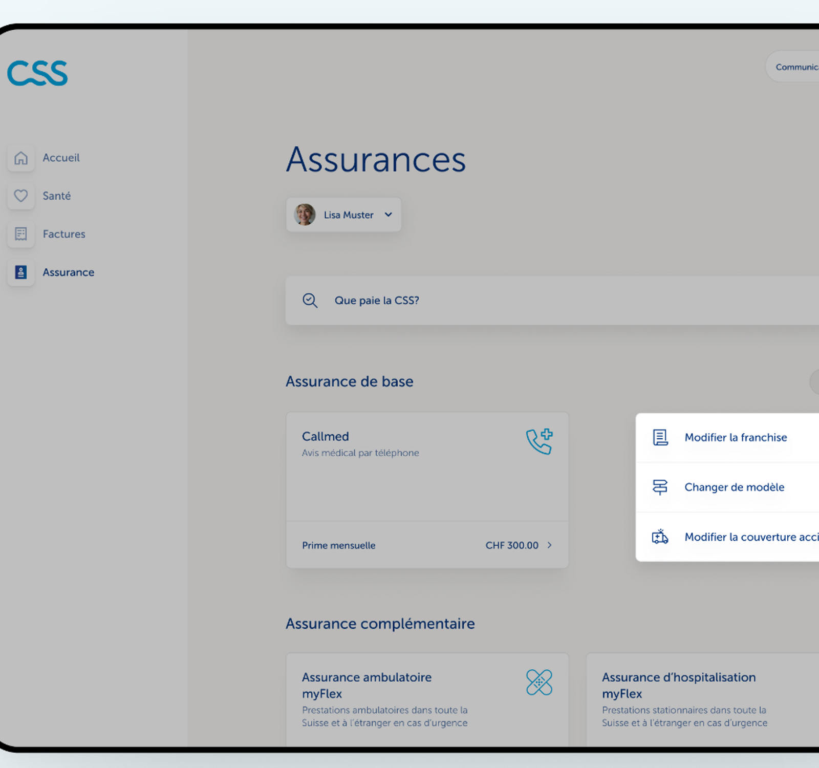 Modifier l’assurance