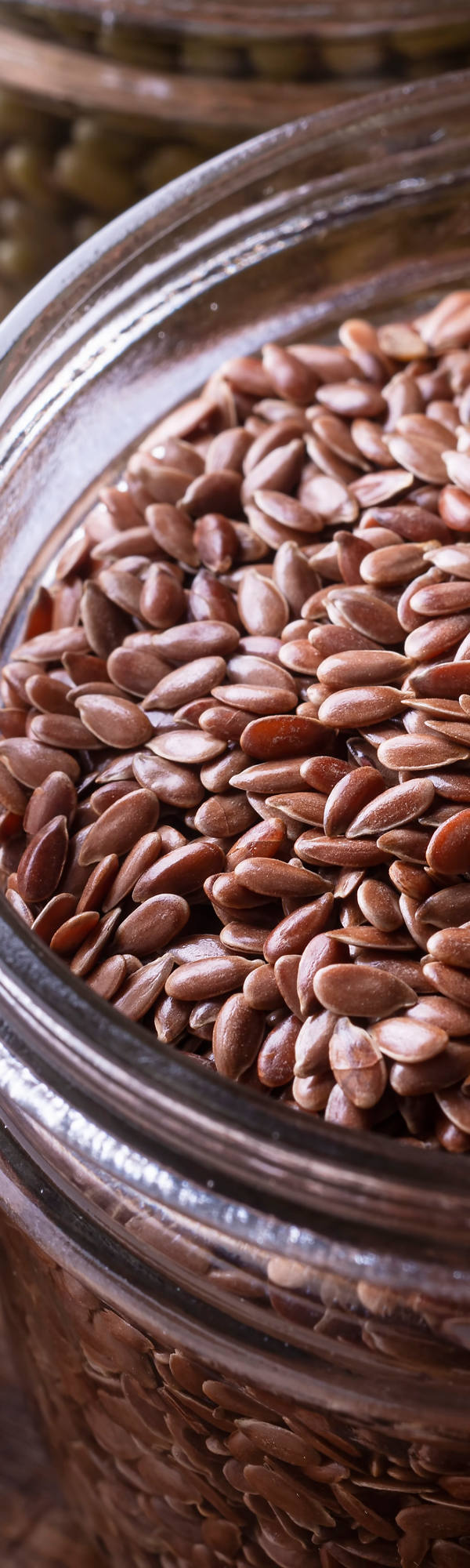 Flaxseed in a bowl.