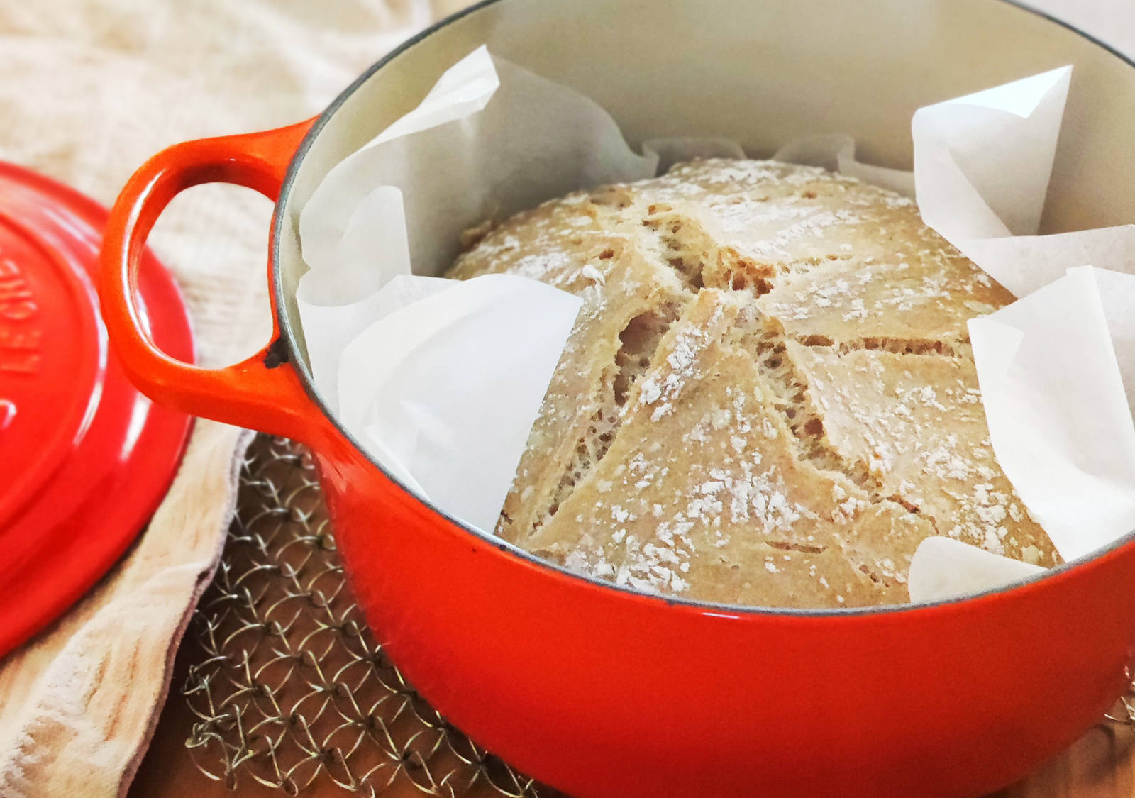 Bread in a pot: Bake the bread in a pot