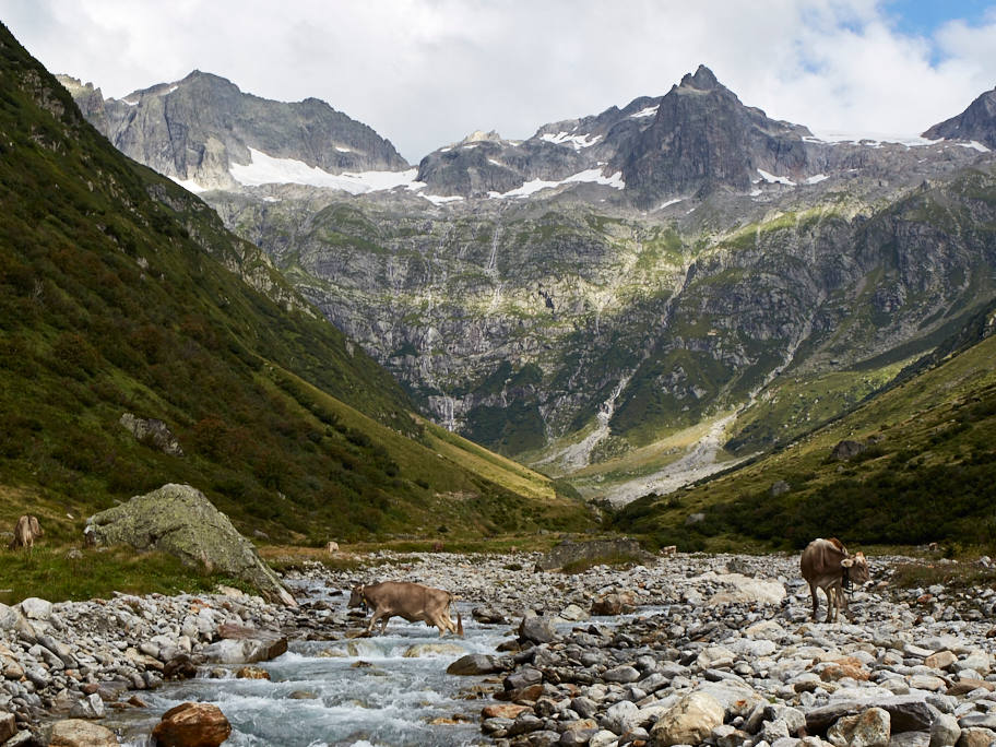 Trift glacier lake