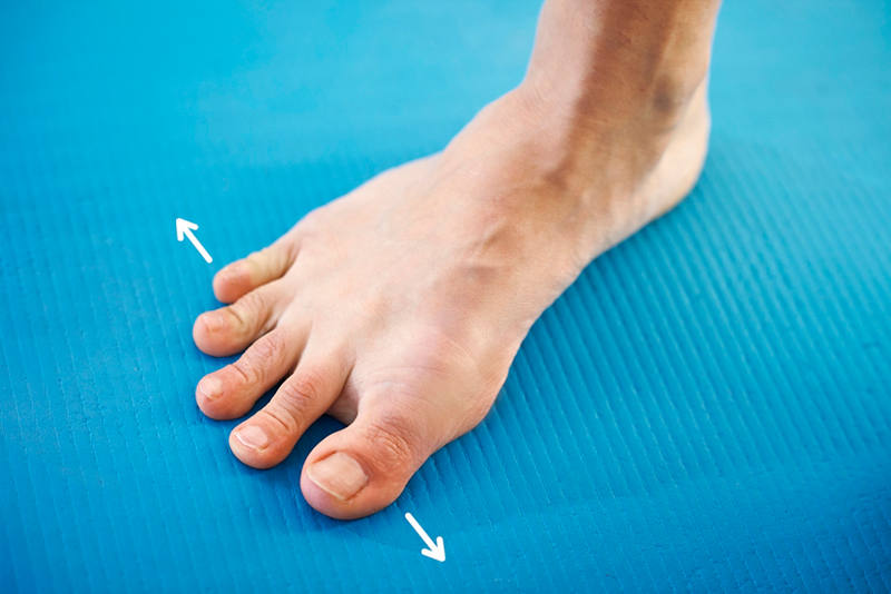 Zehen auseinander 1