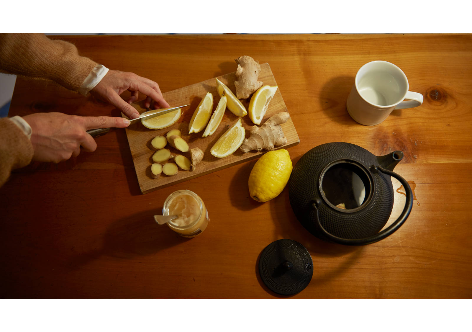 Zitronen & Ingwer Tee Zubereitung